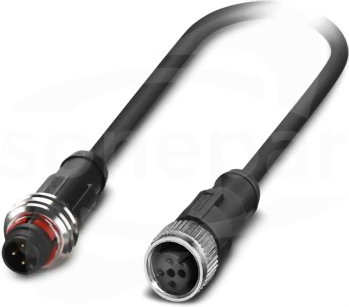 SAC-3P-P12MS/ 0,3-PUR/M12FS Kabel czujnika/urządzenia wykonawczego