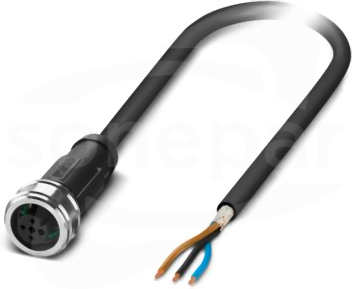 SAC-3P- 5,0-PUR/P12FS SH Kabel czujnika/urządzenia wykonawczego