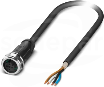 SAC-4P- 1,0-PUR/P12FS SH Kabel czujnika/urządzenia wykonawczego
