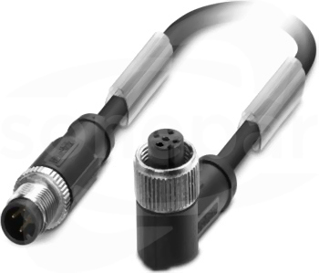SAC-3P-M12MS/ 1,0-PUR/M12FR Kabel czujnika/urządzenia wykonawczego