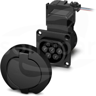 EV-T2M3SO12-3P-R-B-SET Infrastrukturalne gniazdo ładowania