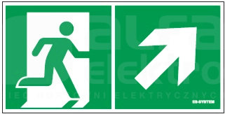 PIKTOGRAM 150x300 Piktogram STRZAŁKA W GÓRĘ PRAWO,PRAWO