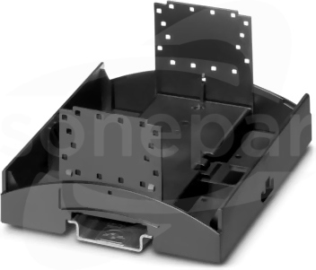 BC 107,6 UT HBUS GY W/ORG CLP Mounting base housing