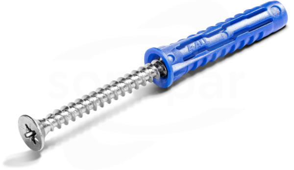 R-S3-4ALL-06L+/8 (8szt) Kołek uniwersalny z wkrętem