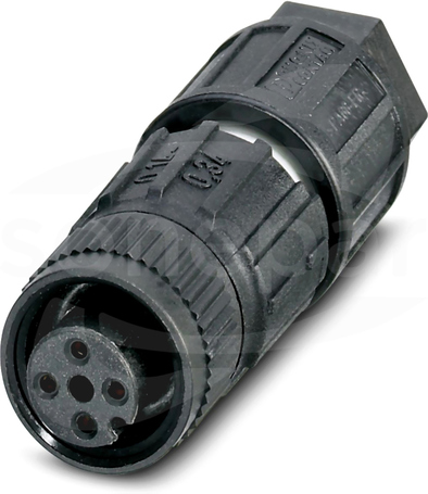 SACC-M12FS-4QO-0,34 M12 4P Wtyk żeński prosty