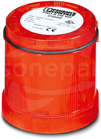PSD-S OE RD 12-240VAC/DC Element czerwony