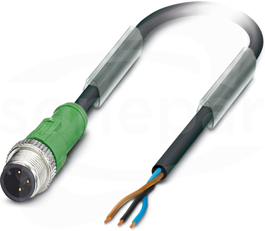 SAC-3P-M12MS/2,0-PVC Przewód czujnikowy PVC 3-żył.2m