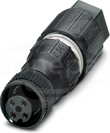 SACC-M12FS-4QO-0,75 M12 4P Wtyk żeński prosty