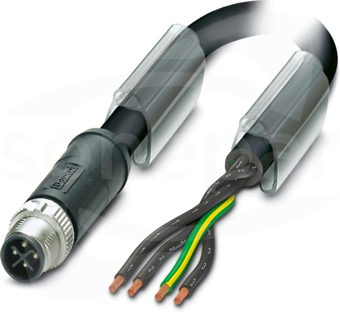 SAC-4P-M12MSS/ 2,0-PUR PE Kabel mocy