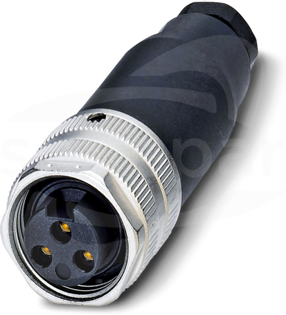 SACC-MINFS-3CON-PG 9 7/8 3P Wtyk żeński prosty