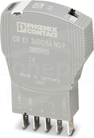 CB E1 24DC/6A NO P Wyłącznik zabezpieczający elektroniczny