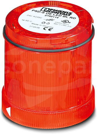 PSD-S OE LED BL RD 24 VAC/DC Element czerwony