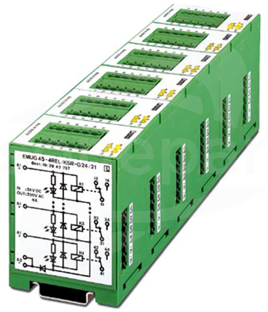 EMUG 45- 4REL/KSR-G 24/21 Moduł wielokrotnych przekaźników