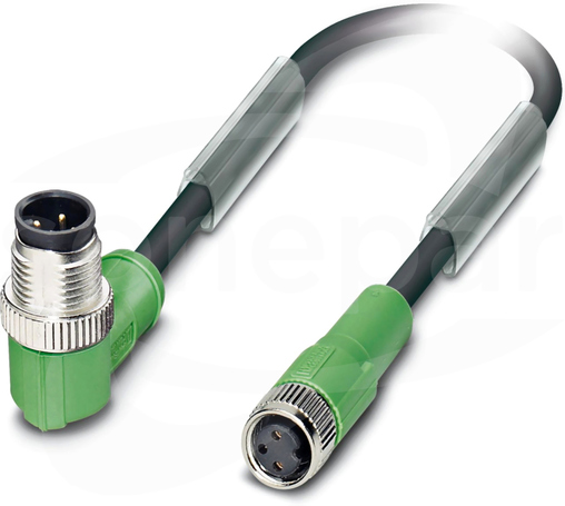 SAC-3P-M12MR/3,0-PUR/M 8FS Przewód czujnikowy PUR 3-żył.3m