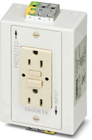 EM-DUO 120/15/GFI/AUX Gniazdo