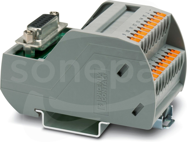 VIP-2/PT/D15SUB/F/LED Moduł przejściowy