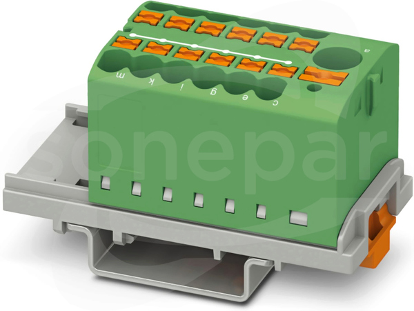 PTFIX 6/12X2,5-NS35 GN Blok rozdzielczy