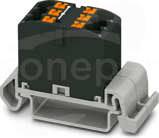 PTFIX 6x2,5-NS35A BK Blok rozdzielczy