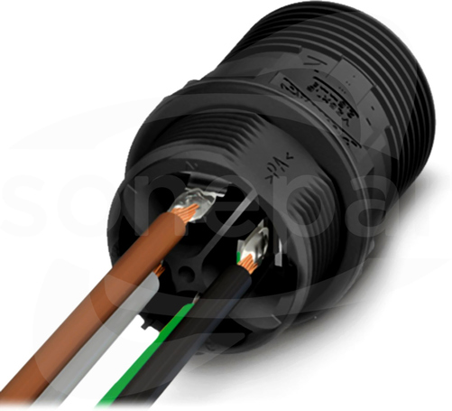 QPD W 3PE2,5 M25 0,25BK AE B-S Przepust ścienny
