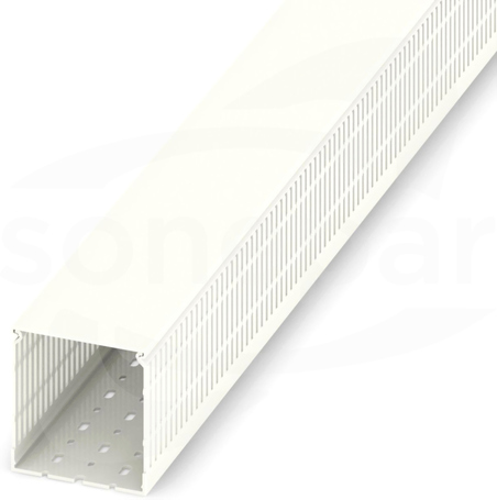 CD 100X100 WH Kanał grzebieniowy z pokrywą