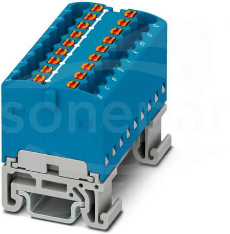PTFIX 18x1,5-NS15A BU Blok rozdzielczy