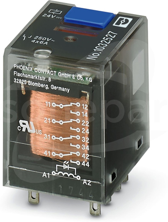 REL-IR-BL/L- 24DC/4X21 Przekaźnik miniaturowy