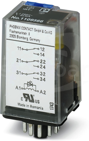 REL-OR-BL/L-125DC/3X21 Przekaźnik miniaturowy