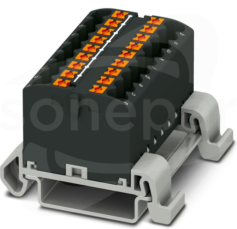 PTFIX 18X2,5-NS35A BK Blok rozdzielczy