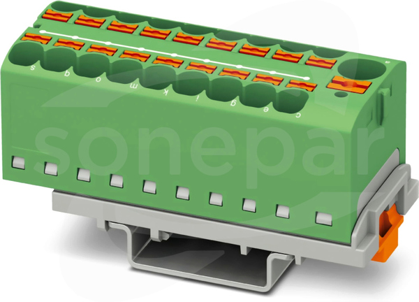 PTFIX 10/18X4-NS35 GN Blok rozdzielczy
