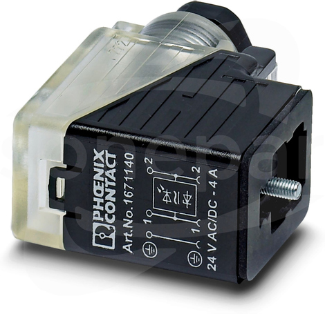 SACC-V-3CON-PG9/BI-1L-S Wtyk zaworowy