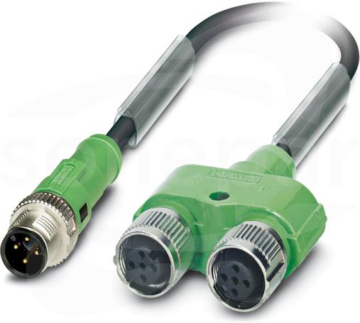 SAC-4PY-MS-0,3-PUR/2XF Kabel czujnika