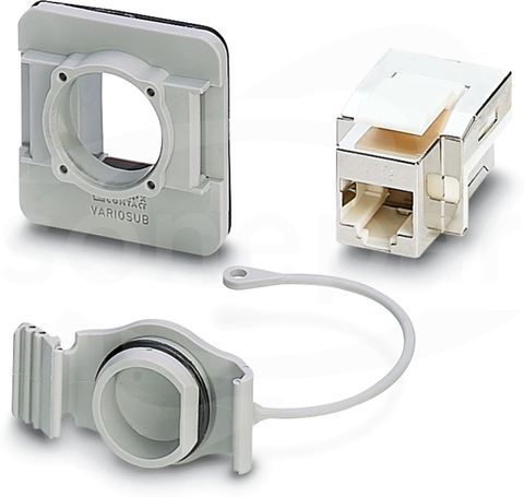 VS-08-SET-MOD-1-R/5-BU-BU/SD-F, RJ45, IP67 Rama do nabudowania