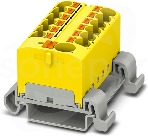 PTFIX 10/12X4-NS35A YE Blok rozdzielczy