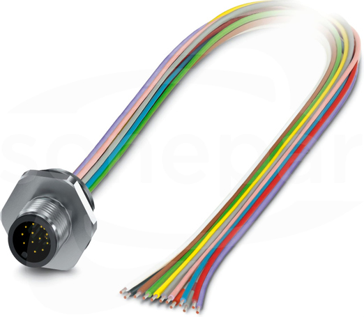 SACC-E-M12MS-8P-M16XL/0,5 Złącze wtykowe do wbudowania