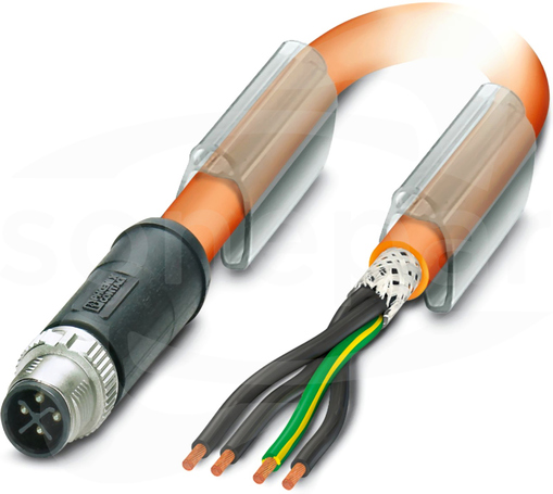 SAC-4P-M12MSS/ 3,0-PUR PE SH Kabel mocy