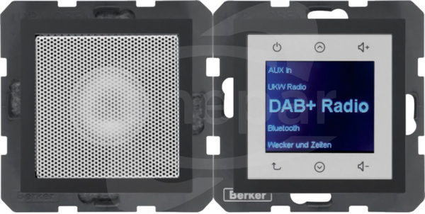 B.x Radio Touch DAB+ z głośnikiem antracyt mat Radio dotykowe