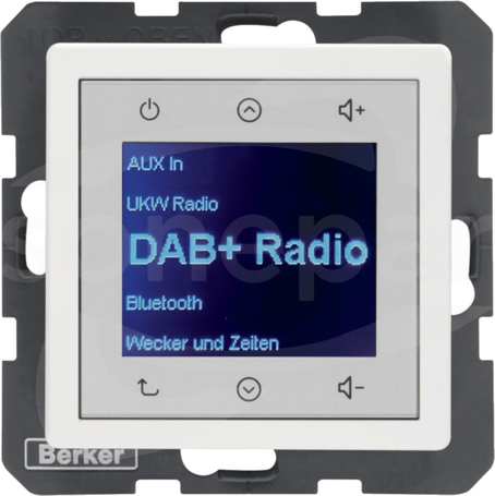 Q.x biały aksamit Radio Touch DAB+
