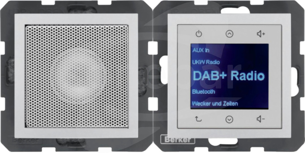 B.x Radio Touch DAB+ BT z głośnikiem aluminium mat Radio dotykowe