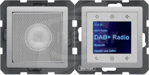 Q.x Touch DAB+ BT z głośnikiem aluminium aksamit Radio dotykowe