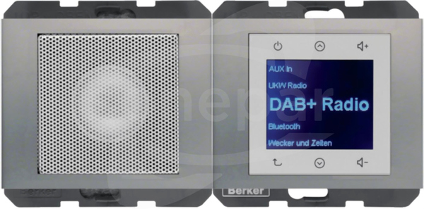 K.5 Touch DAB+ BT z głośnikiem stal szlachetna Radio dotykowe