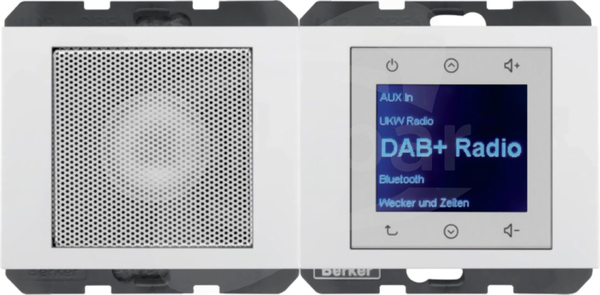 K.1 Radio Touch DAB+, BT z głośnikiem biały Radio dotykowe