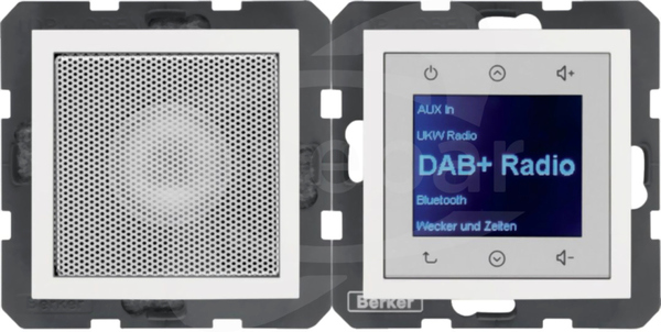 B.x Radio Touch DAB+ BT z głośnikiem biały połysk Radio dotykowe