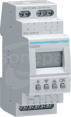 EGN200 16A 2-krotny Zegar cyfrowy wielofunkcyjny z Bluetooth