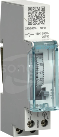 230V 1NO 16A Zegar analogowy dobowy bez rezerwy chodu