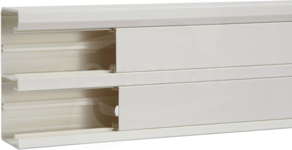 50x130mm 2 komory biały Kanał elektroinstalacyjny