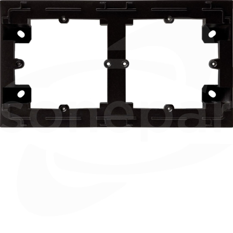 LUMINA INTENSE czarny Adapter natynkowy 2-krotny