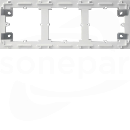 LUMINA INTENSE biały Adapter natynkowy 3-krotny