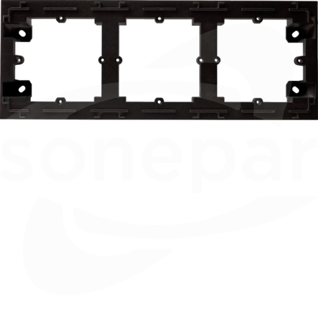 LUMINA INTENSE czarny Adapter natynkowy 3-krotny