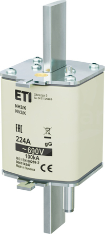 NH2/K 224A gG 690V Wkładka bezpiecznikowa  z wybijakiem