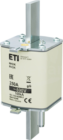 NH2/K 250A gG 690V Wkładka bezpiecznikowa  z wybijakiem